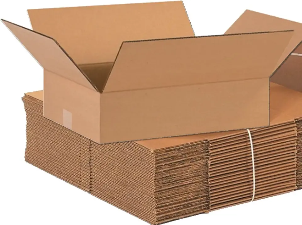 BOX USA Shipping Boxes Flat 16"L x 12"W x 4"H 25-Pack - Corrugated Cardboard Box for Moving, Mailing, Packing, Packaging and Storage
