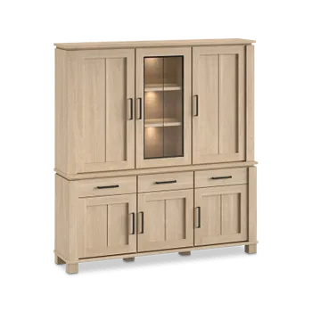 Opzetkast 2D/1D Glas BELMONTE Brushed Sand Oak B199