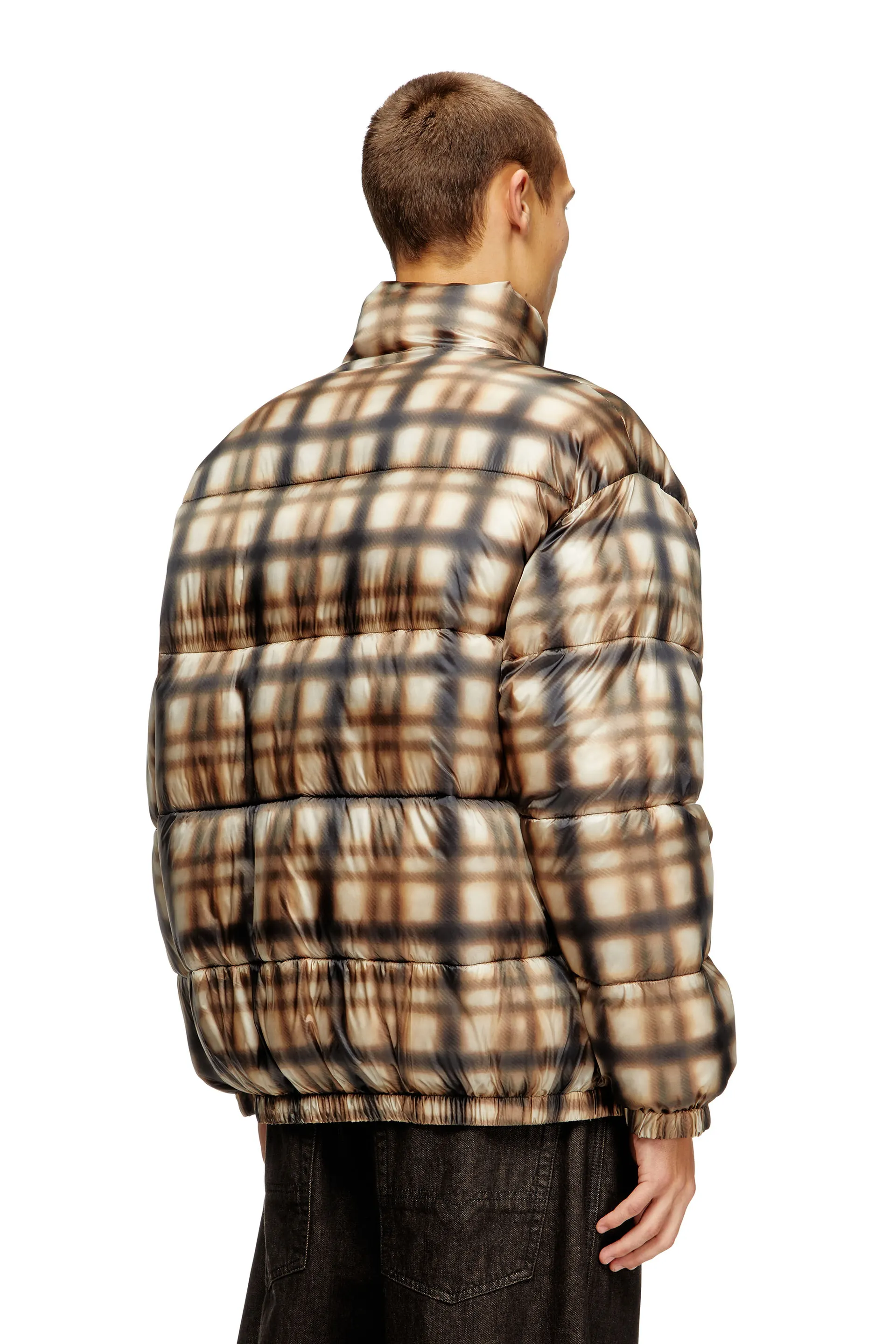 Reversible padded bomber jacket