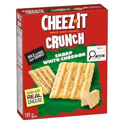 Crunch, Sharp White Cheddar, Baked Snack Crackers
