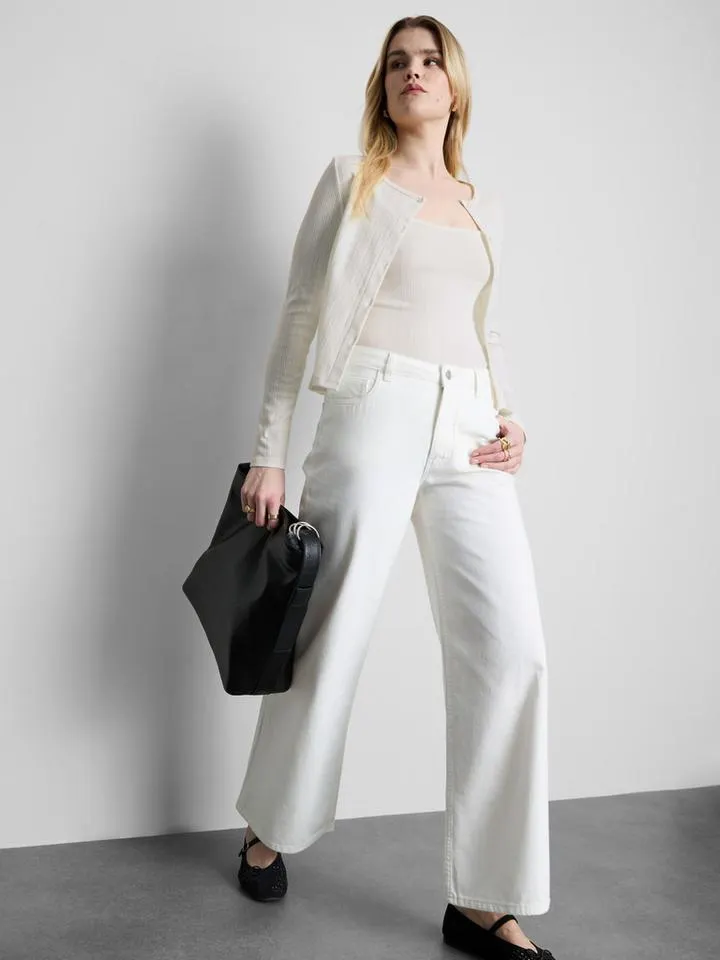 Ensemble gilet et caraco en pointelle