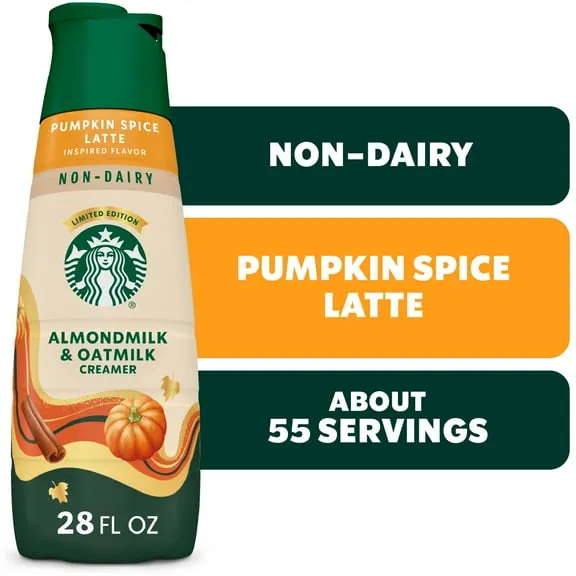 Starbucks Pumpkin Spice Non-Dairy Creamer, 28 fl. oz. Bottle 28 fl oz $4.98 17.8 ¢/fl oz