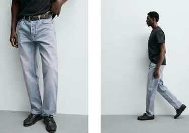 STRAIGHT-LEG JEANS