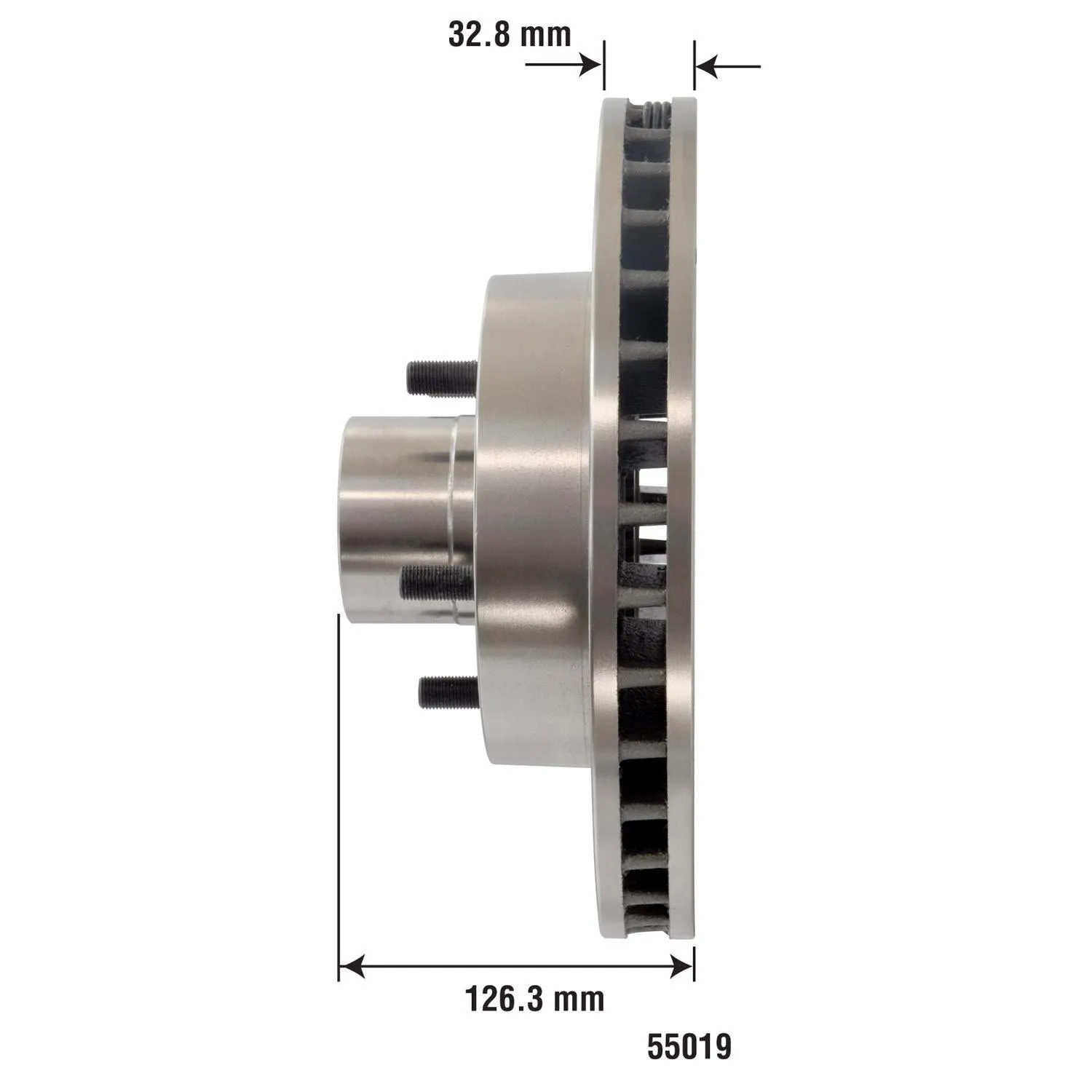 Duralast Disc Brake Rotor and Hub Assembly 55019