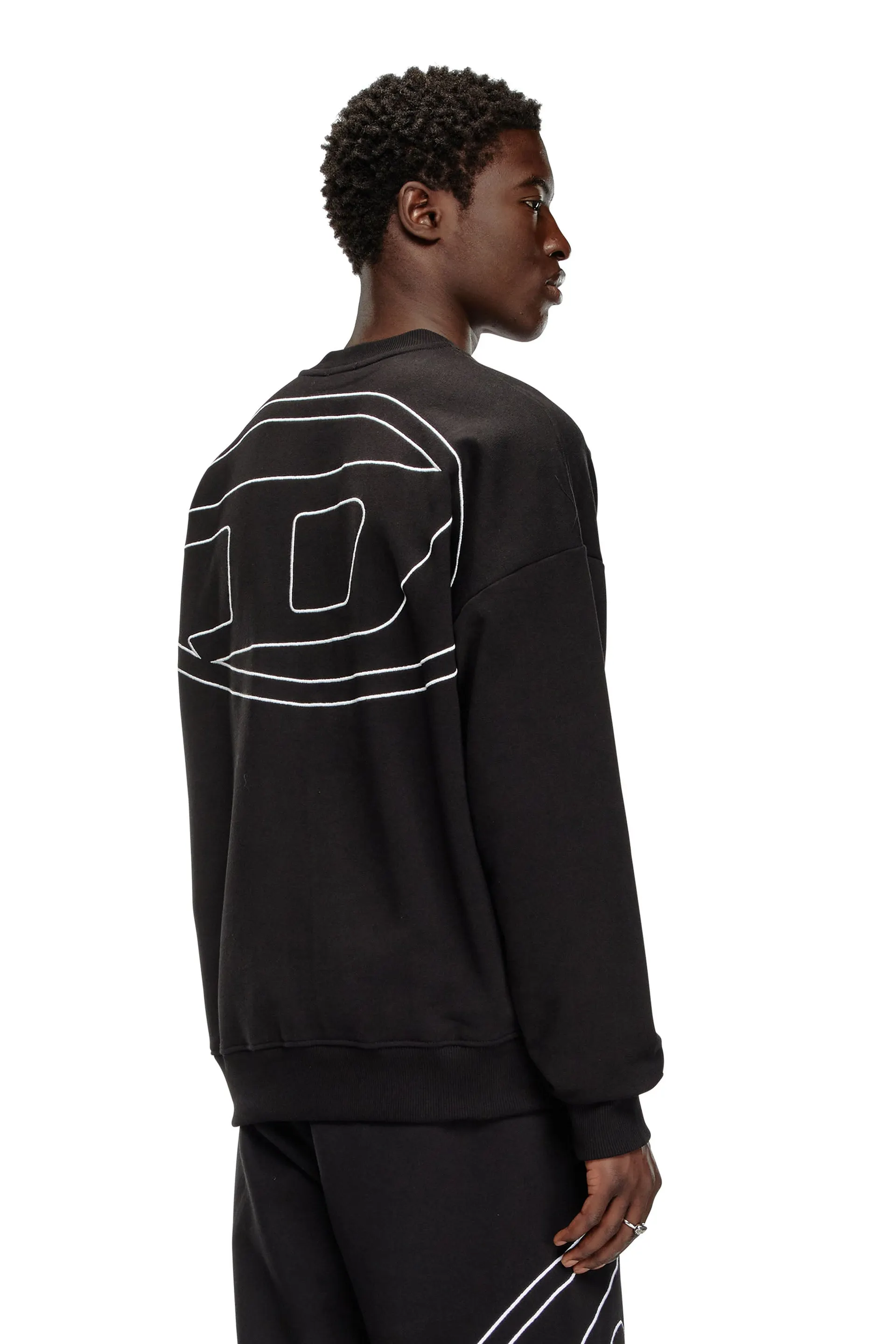 Sweatshirt with logo embroidery