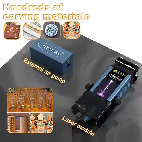 AENBUSLM 40W 80W Laser Engraving Head 450nm Blue Light Laser Module CNC Laser Cutting Machine DIY Engraver Woodworking Tools