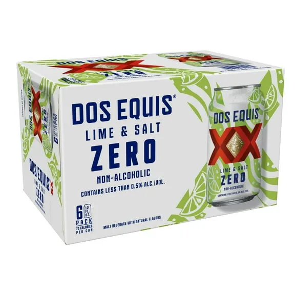 Dos Equis Lime & Salt Zero, 6 Pack, 12 fl oz Cans $9.12 12.7 ¢/fl oz