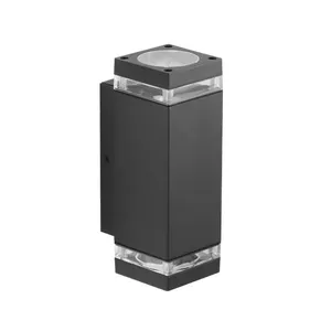 Applique moderno da esterno Ruka grigio IP54 2X GU10 INSPIRE