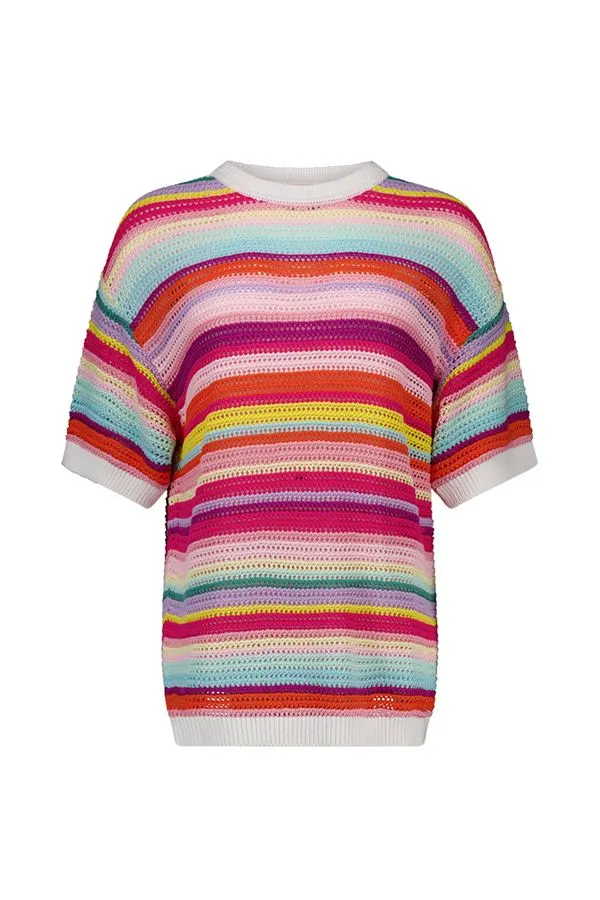 Gebreide gestreepte trui