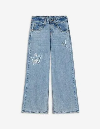 Jeans - Ricamo - blu