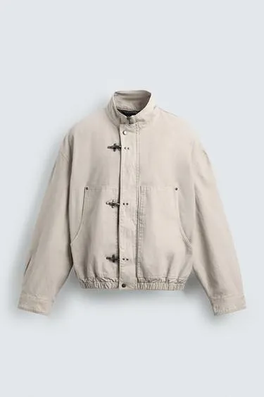 CROPPED FIT FIREMAN CLASP JACKET