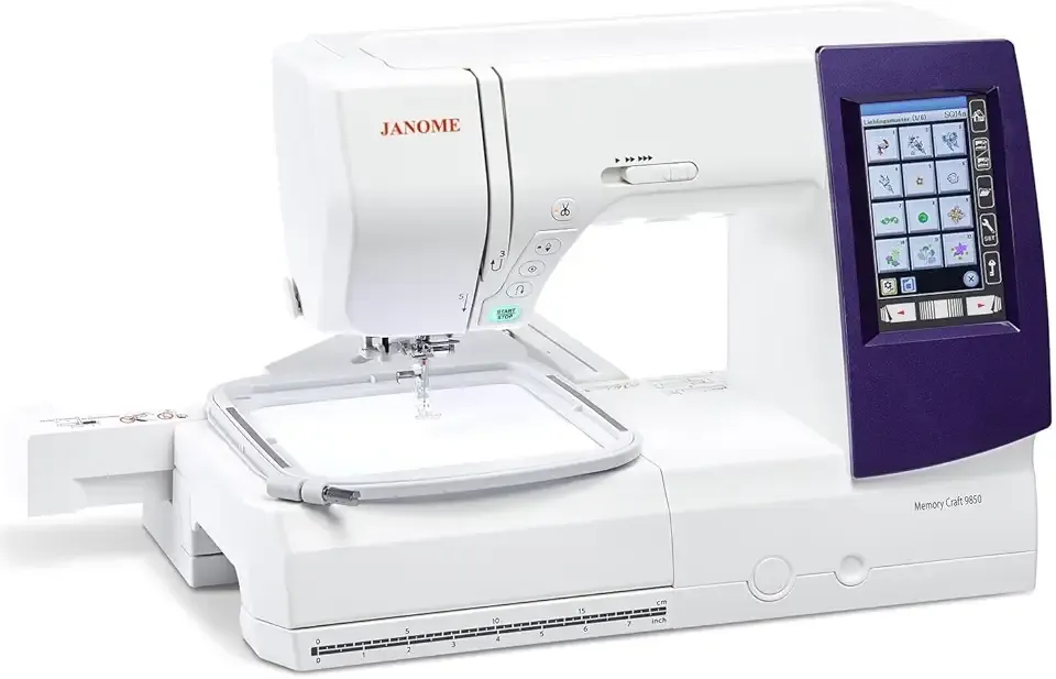 Janome Horizon Memory Craft 9850 Embroidery and Sewing Machine