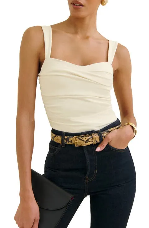 Reformation Trish Ruched Tank
