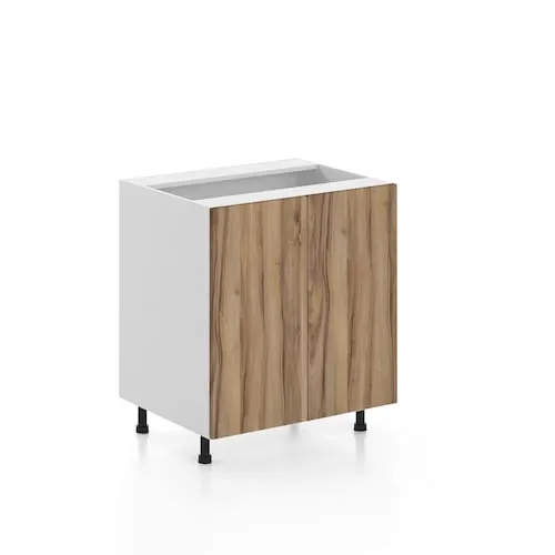 Eurostyle Zurich - Base Cabinet with 2 doors in Light Walnut, 30 inch x 34.5 inch x 24 inch