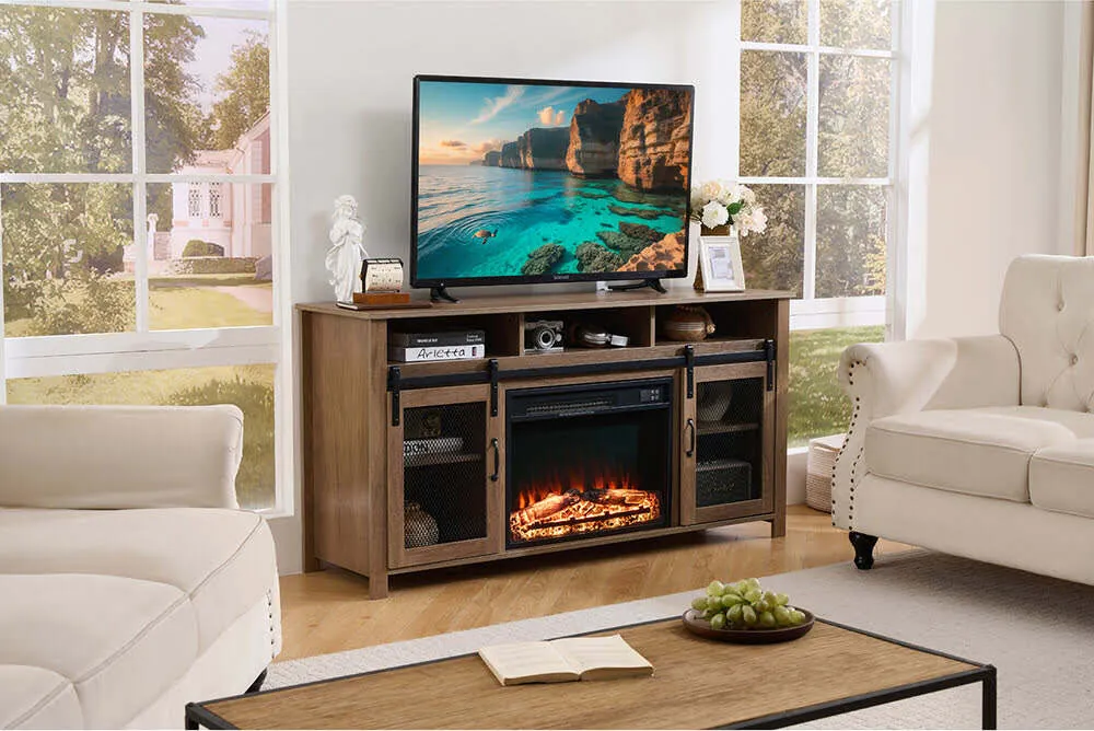 David TV Stand & Fireplace