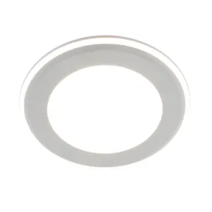 Downlight LED empotrable INSPIRE UFO blanco redondo ø8.2 cm 400 lm 4 W 4000K CRI 89-80 luz natural y fiel IP20 - Foco LED empotrado para techos