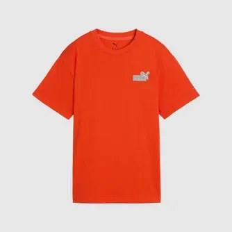 Puma Boys Essentials Logo Lab Relaxed Back Graphic Tshirt