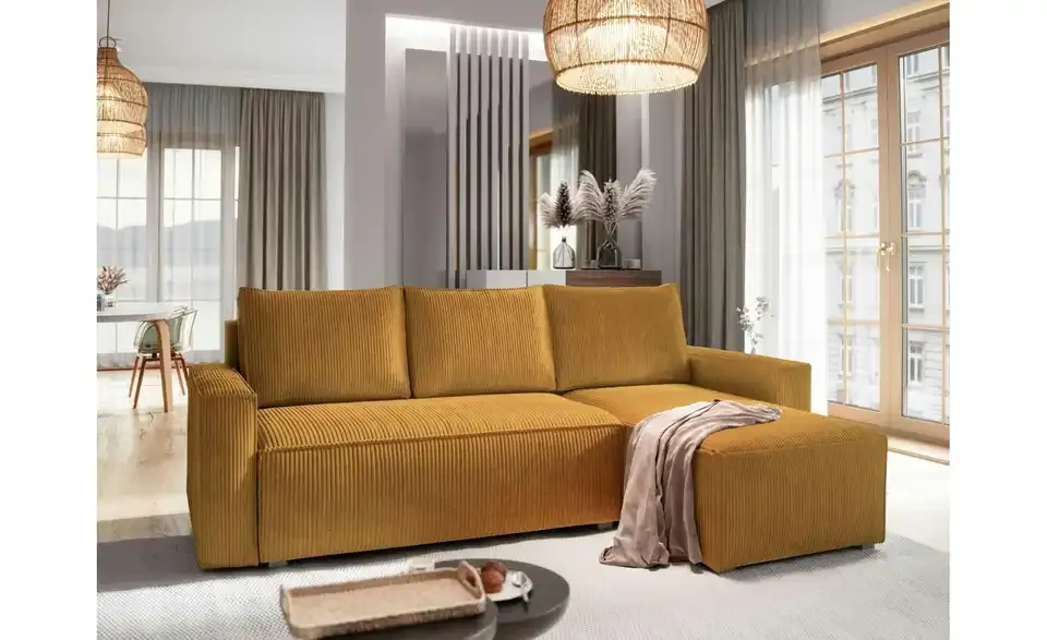 MASSENO Ecksofa mit Schlaffunktion Potaro