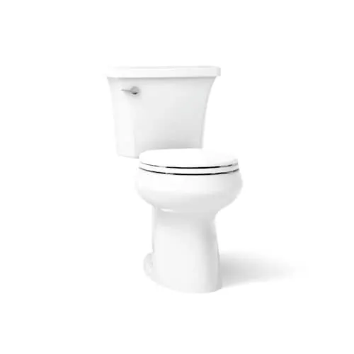 Highline Arc Comfort Height The Complete Solution 4.8 LPF Round Front Toilet in White