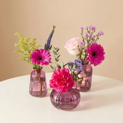 Zomerbloemen | Incl. 3 vaasjes