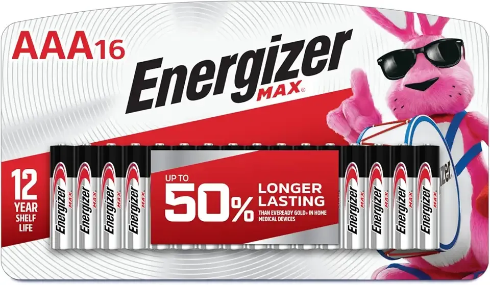 Energizer AAA Batteries, Max Triple A Alkaline, 16 Count