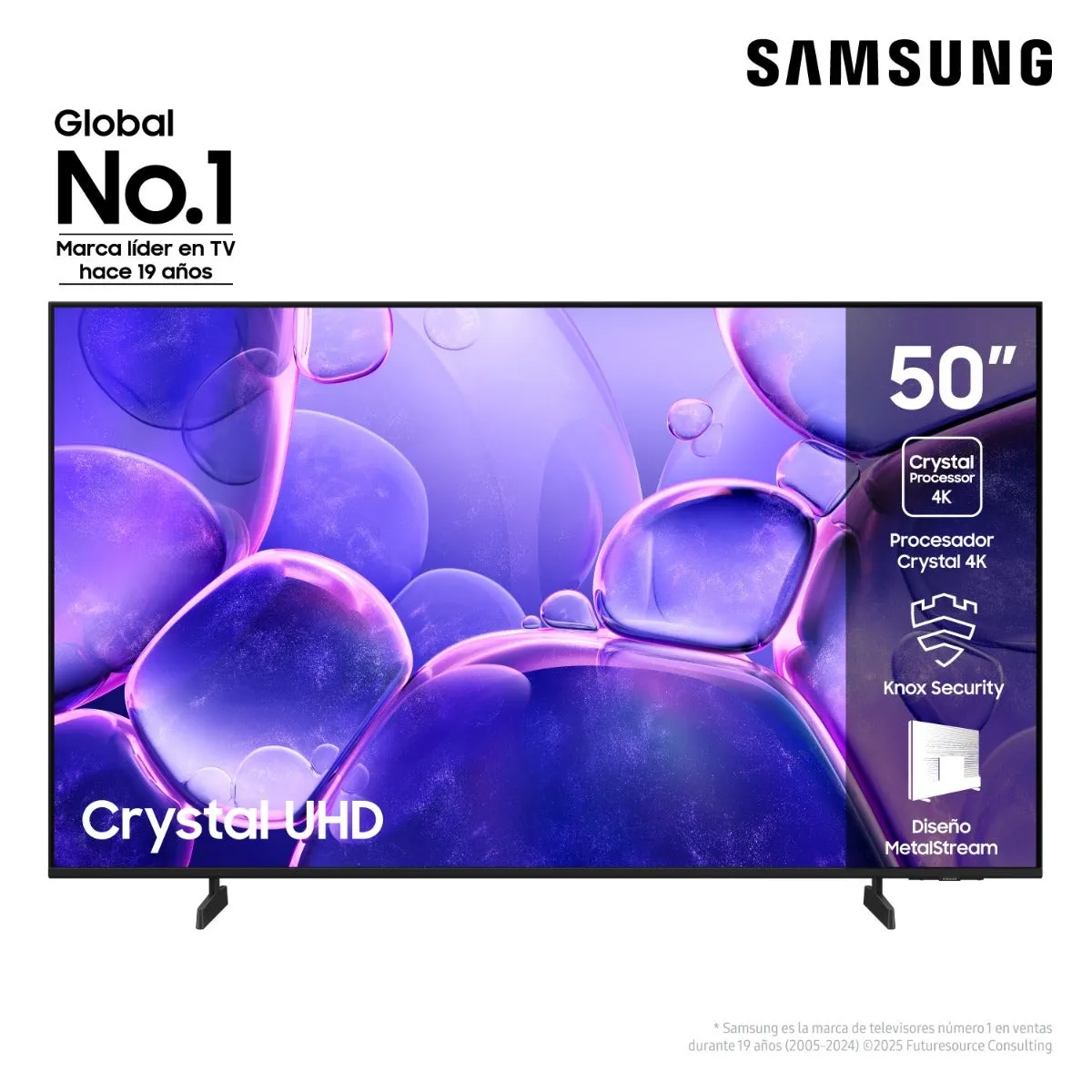 Smart TV LED 50'' Samsung Crystal UHD 4K U8000F