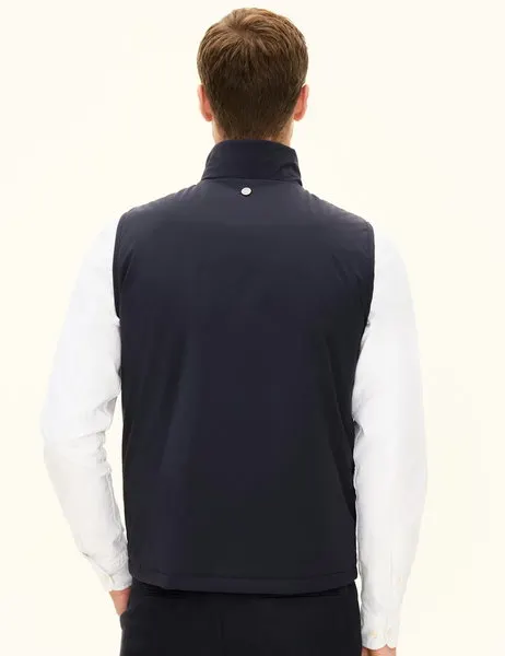 Light Zipped Waistcoat Navy