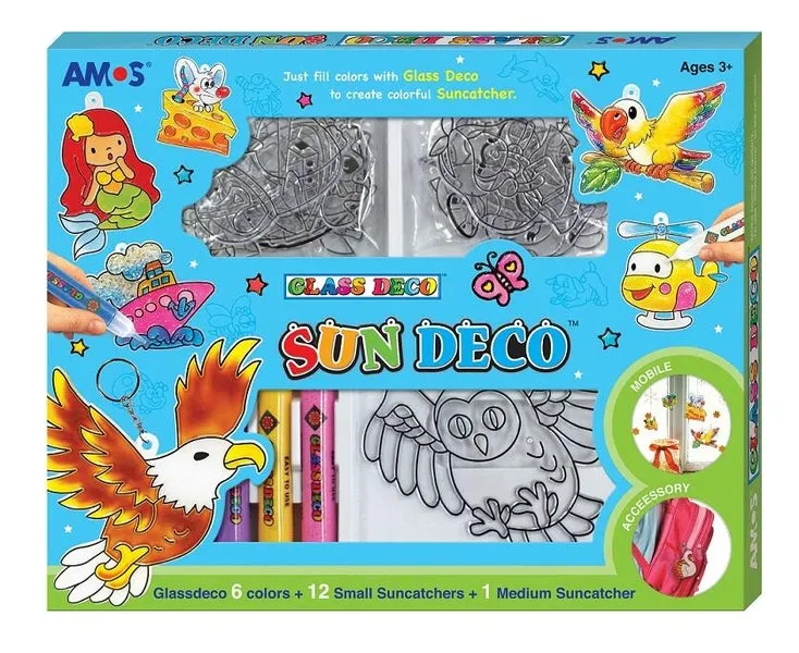 Amos Glassmaling Suncatcher gavesett