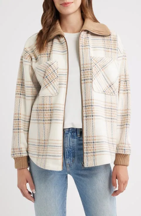 Thread & Supply Plaid Fleece Jacket