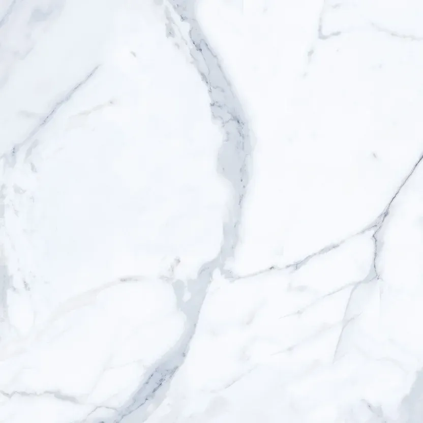 Porcelanato marmolado Calacata blanco satinado 60 x 60 cm