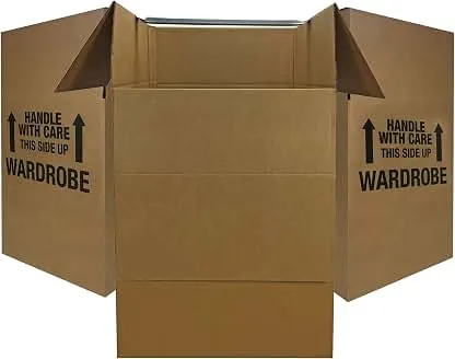 UBOXES Space Savers Wardrobe Moving Boxes With…