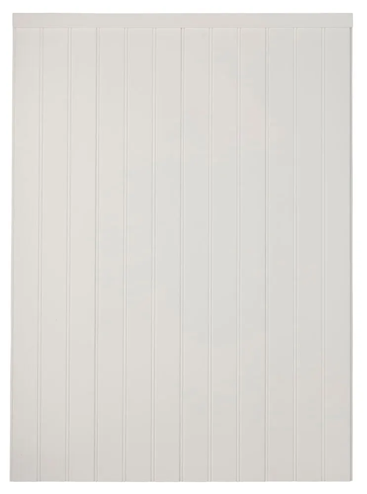 Panel med topplist 86,2x118x0,9 cm Hvit MDF