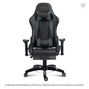 Silla Gamer Apolo Rec170° 90kg Negro/Gris