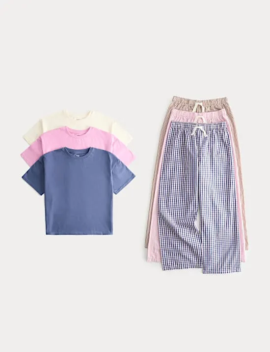 3 Pack Check Pyjama Set (6-16 Yrs)
