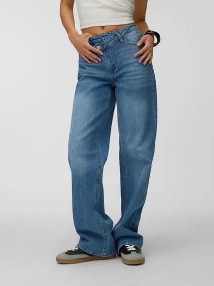 VMTESSA Høyt snitt Wide Leg Fit Jeans