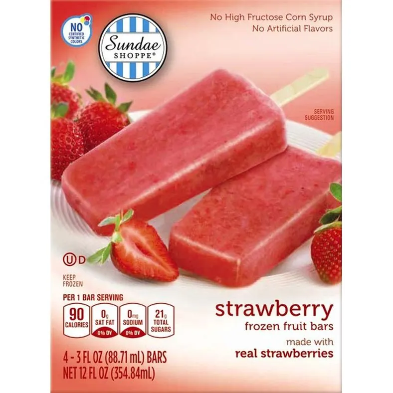 Sundae Shoppe Strawberry Fruit bars