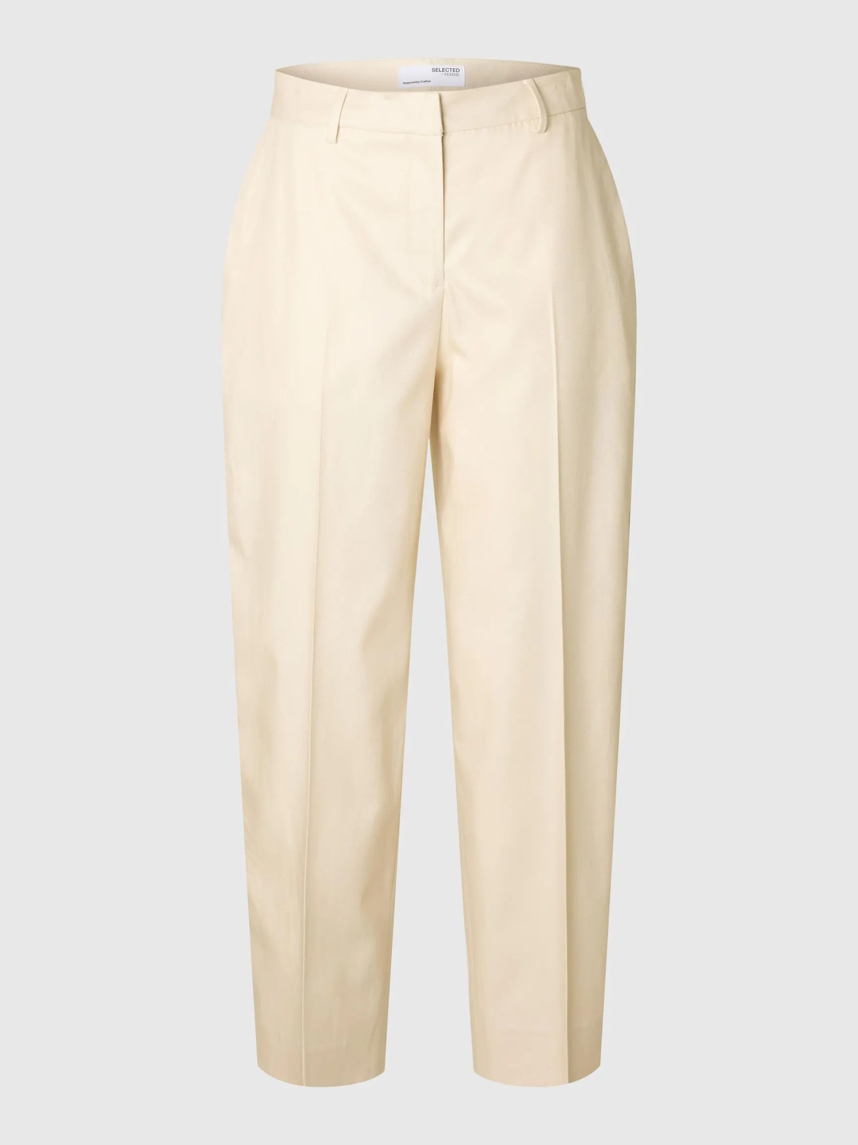 MID WAIST BUKSE MED BARREL FIT