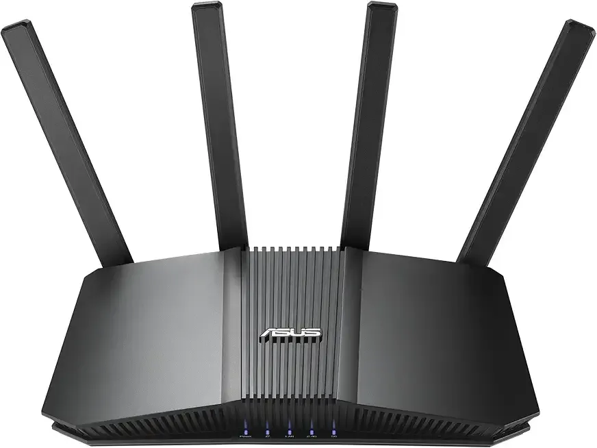 ASUS RT-BE82U Dual-Band WiFi 7 (802.11be) Smart AiMesh Extendable Router, 6500 Mbps, Five 2.5GbE Ports, 4096-QAM, Up to 3 SSIDs for IoT Devices, Parental Controls & VPNs, Advanced Network Security