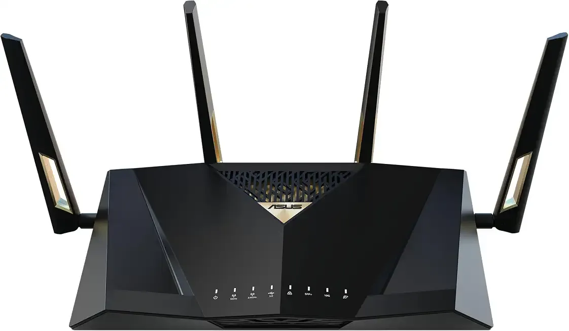 ASUS RT-BE88U WiFi 7 Router - x2 10G Ports, Up to 7.2 Gbps, Mesh Compatible | Wi-Fi 7 dual-band router with dual 10Gb ports and 34G capacity for gaming, streaming and smart home management