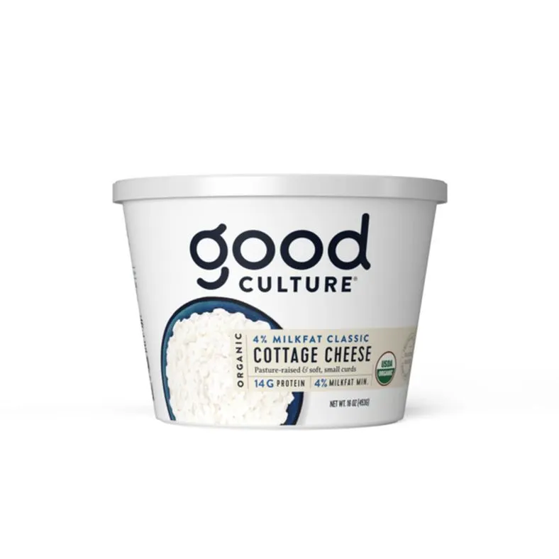 good culture Cottage Cheese, Small Curd, 4% Milkfat, Organic, Whole Milk Classic
