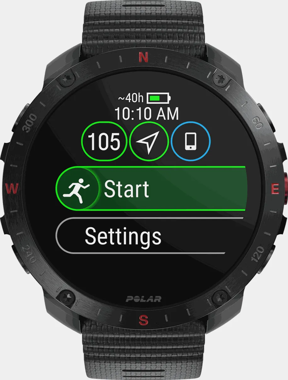 Grit X2 Pro, smartklokke, multisportklokke - Svart