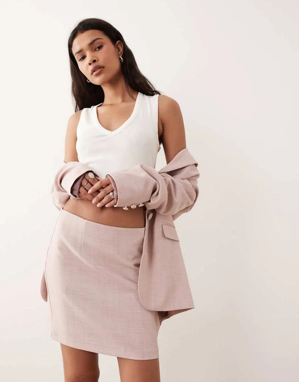 Miss Selfridge tailored co-ord in pink