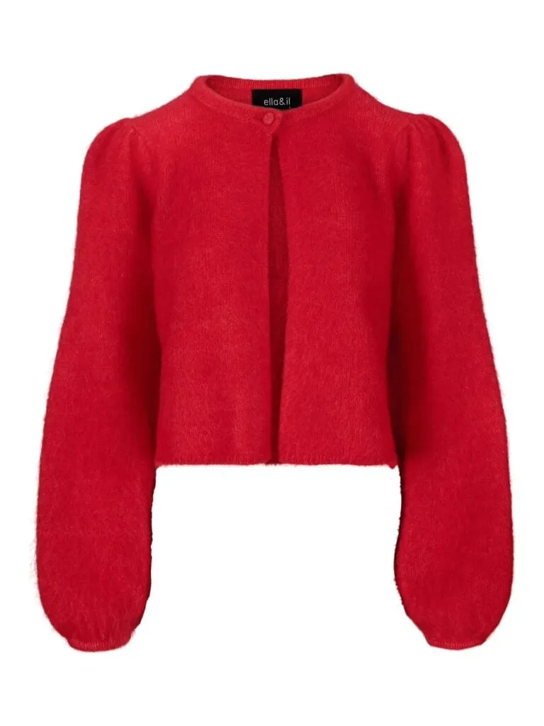 Amelia Chunky Cardigan - Rød