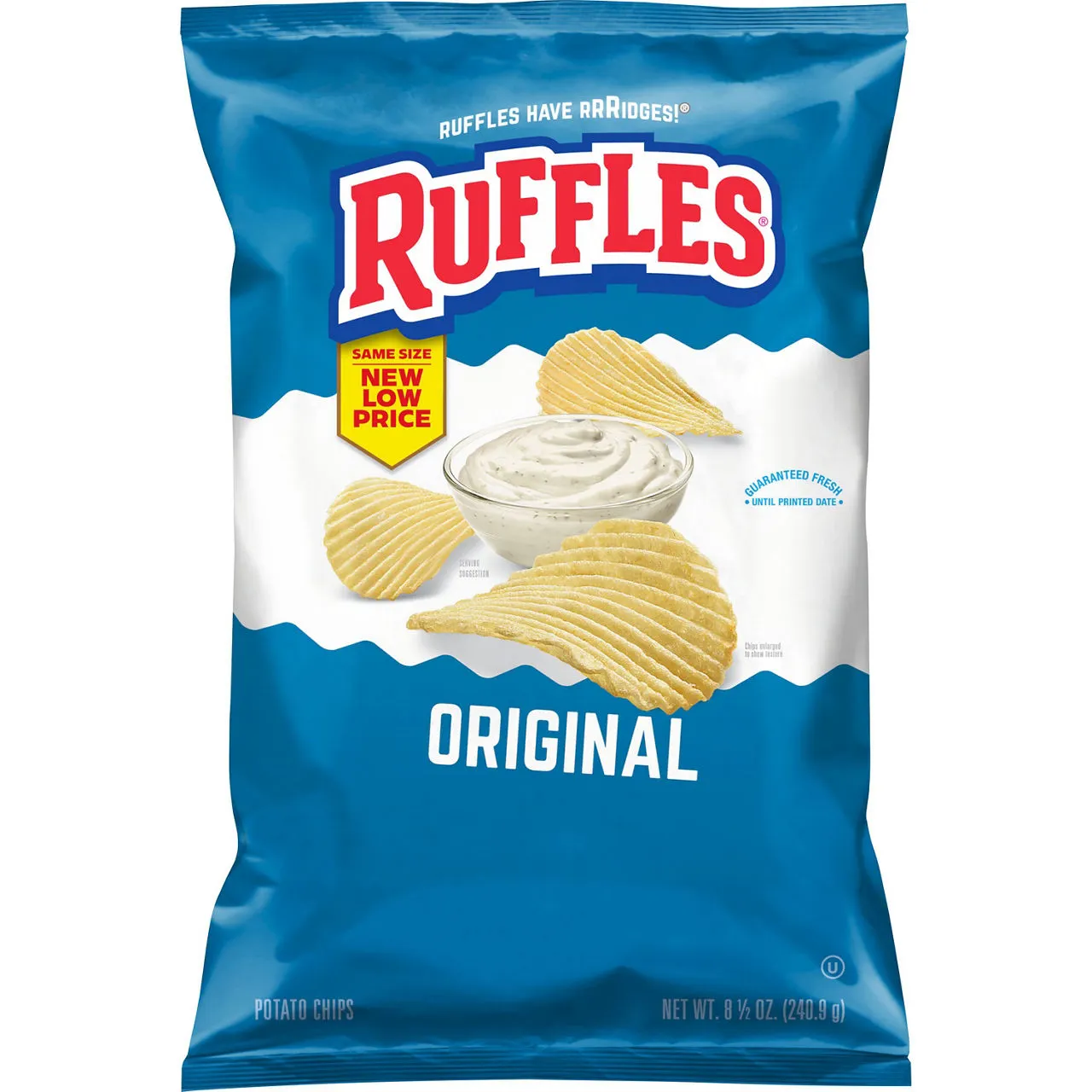 Ruffles Potato Chips Original 8 1/2 Oz