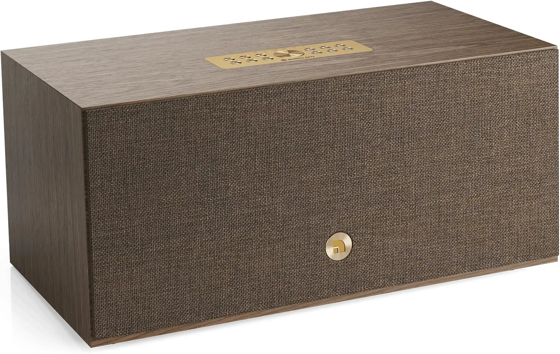 Audio Pro C20 MkII W - WiFi & Bluetooth Multiroom Speaker - RIAA - Walnut | Built-in RIAA phono preamp, HDMI ARC, AirPlay 2, Chromecast, Bluetooth, and WiFi for TV, music, and turntables