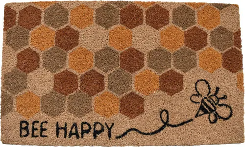 Avera Products Bee Happy Coir 17" x 29" Doormat