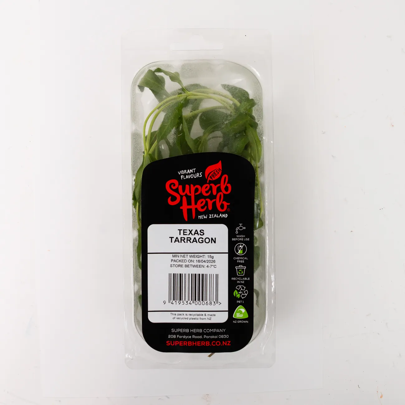 superb herb tarragon prepack 15g