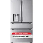 LG 29.0 CuFt 4-Door Standard-Depth French Door Refrigerator in Stainless Steel