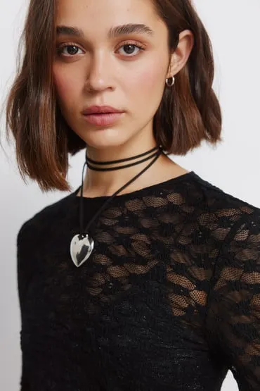 Camiseta lace flores