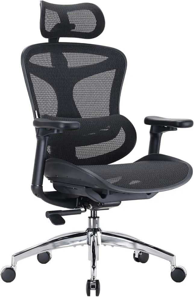 SIHOO Doro C300 Ergonomic Office Chair with Ultra Soft 3D Armrests, Dynamic Lumbar Support for Home Office Chair, Adjustable Backrest Desk Chair, Swivel…